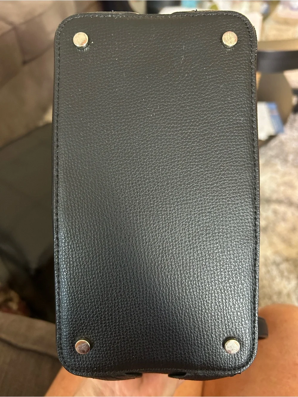 kate spade Black Pebbled Leather Shoulder Bag with Gold Hardware